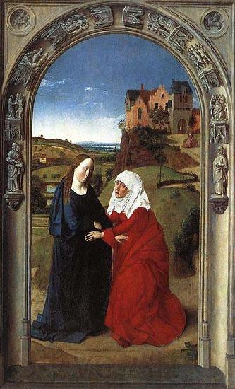 Dieric Bouts The Visitation Norge oil painting art